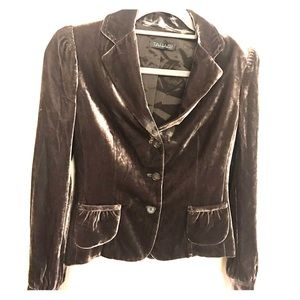 Tahari velvet blazer